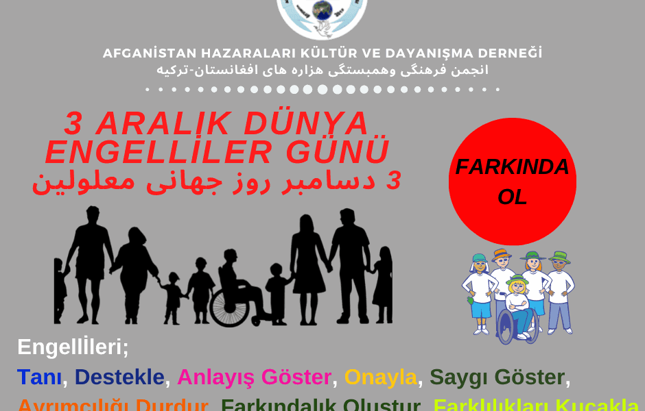 3 Aralık Dünya Engelliler Günü