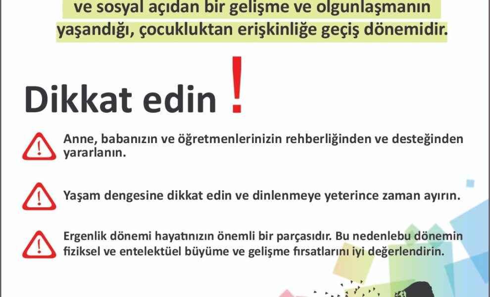 Ergenlik ve Buluğ Çağı ile ilgili bilgilendirme