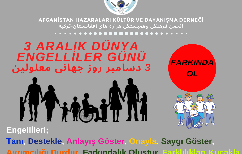 3 Aralık Dünya Engelliler Günü