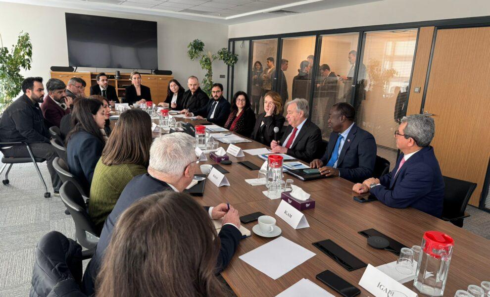 AHCSA, Birleşmiş Milletler Genel Sekreteri António Guterres ile Bir Araya Geldi.